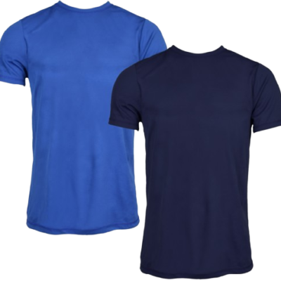 Children's Funktion T-shirt marinblå/blå 2-pack