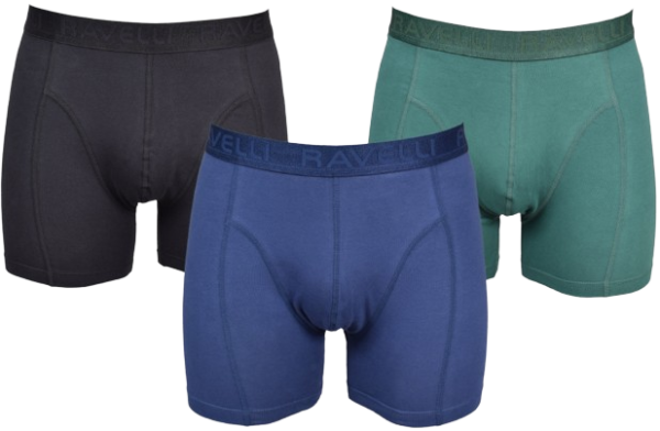 Boxer 3-pack Grön, blå, svart